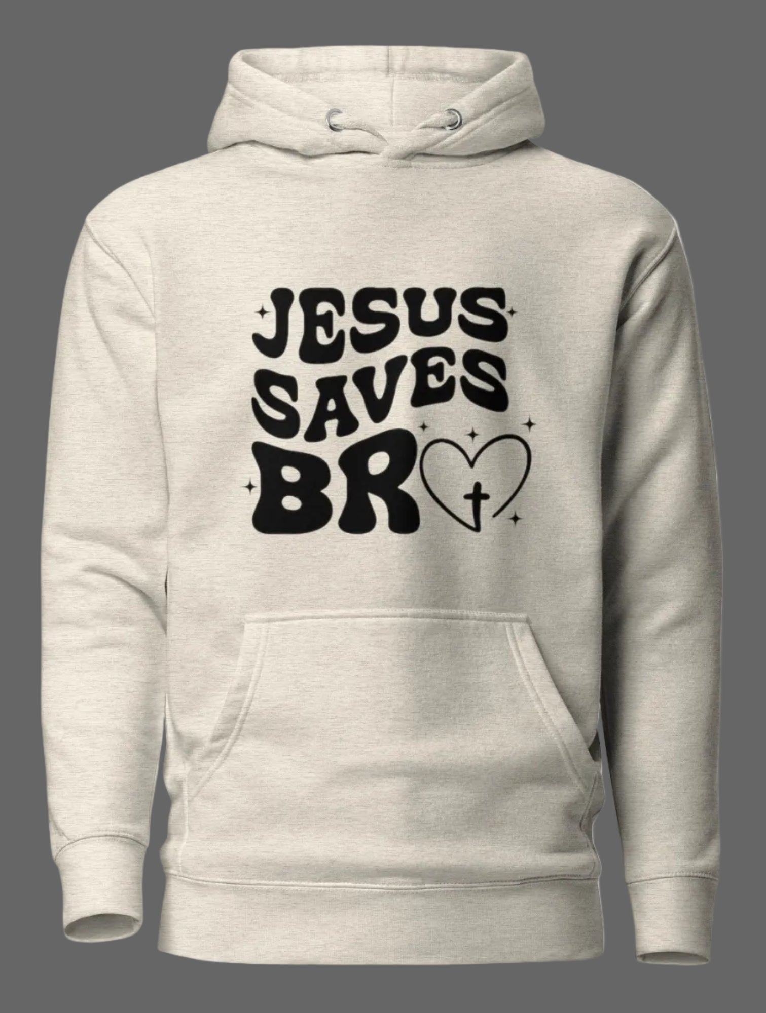 Jesus Saves Bro Hoodie | Christian Faith Graphic Pullover