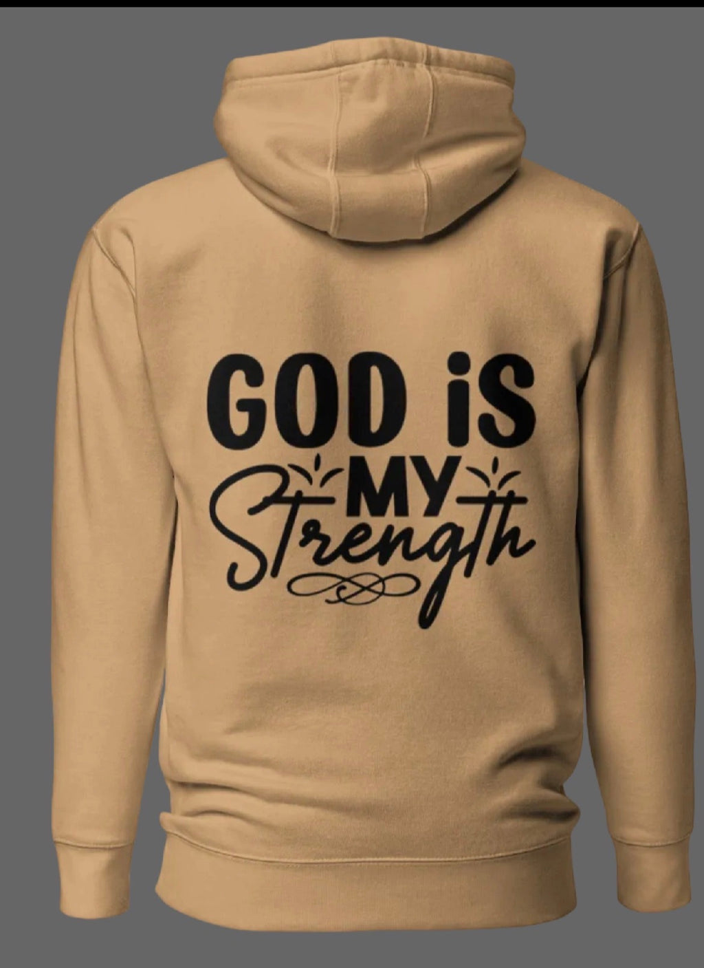 God Is My Strength Hoodie | Christian Faith Inspirational Pullover