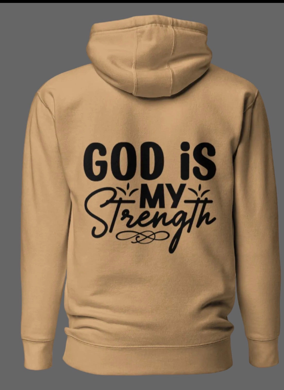 God Is My Strength Hoodie | Christian Faith Inspirational Pullover