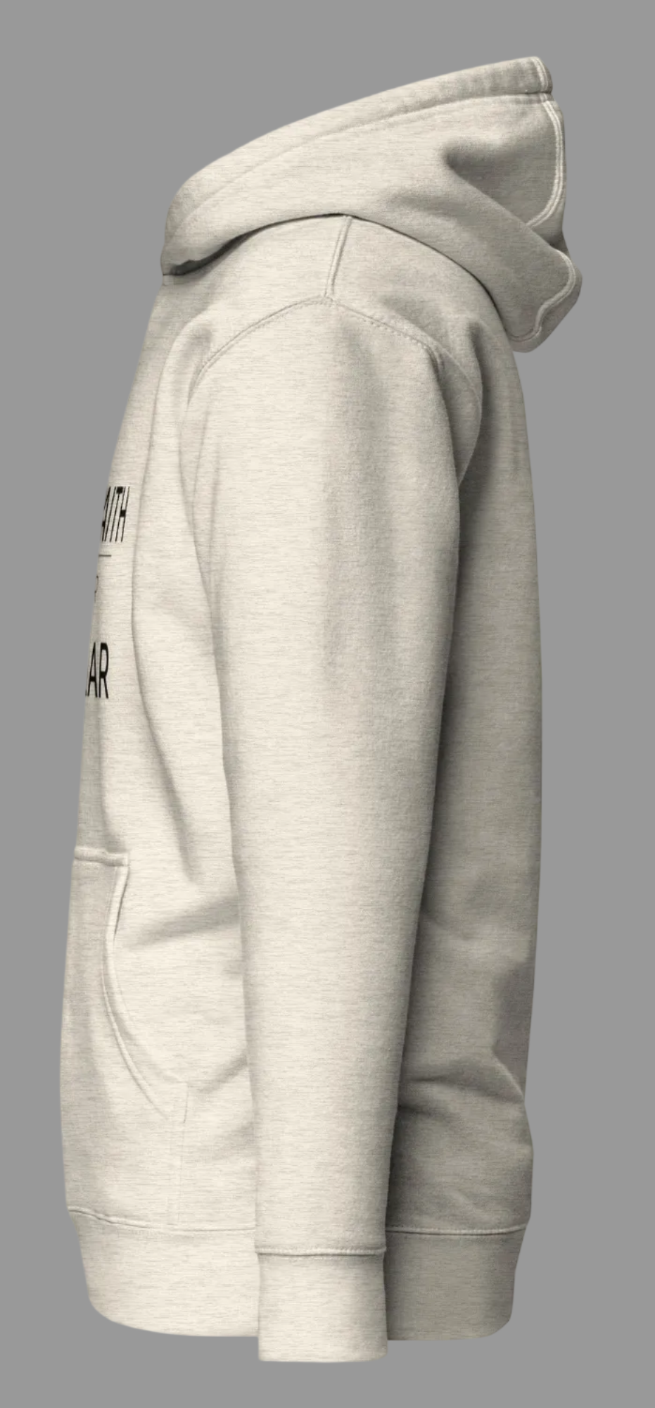 Faith Over Fear Graphic Hoodie - Oatmeal Beige