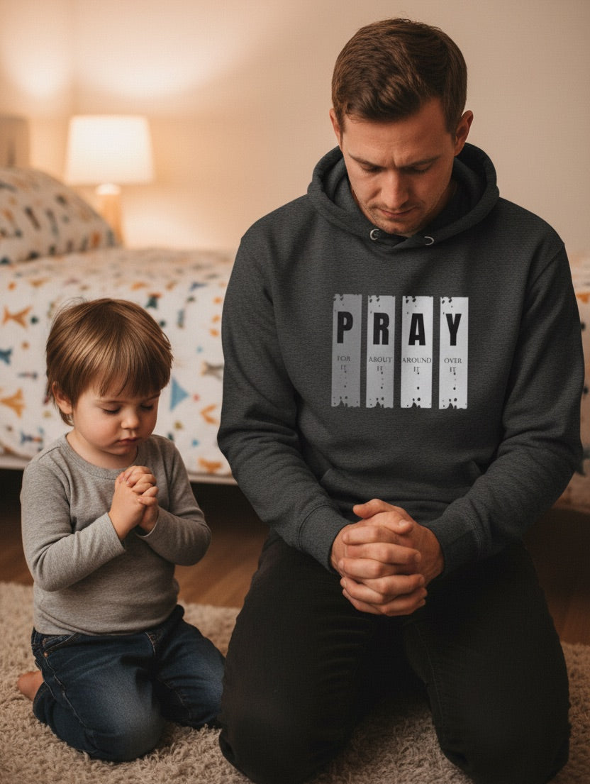 PRAY Graphic Hoodie – Premium Heavyweight Christian Streetwear Pull-Over