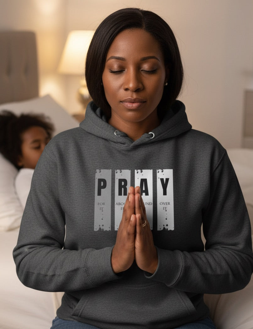 PRAY Graphic Hoodie – Premium Heavyweight Christian Streetwear Pull-Over
