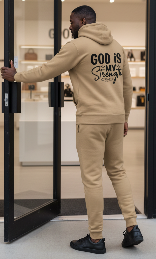 God Is My Strength Hoodie | Christian Faith Inspirational Pullover