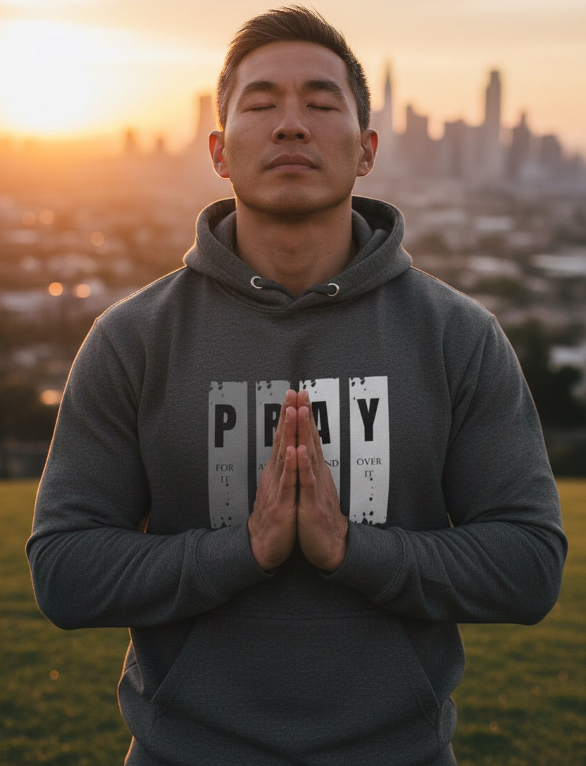 PRAY Graphic Hoodie – Premium Heavyweight Christian Streetwear Pull-Over