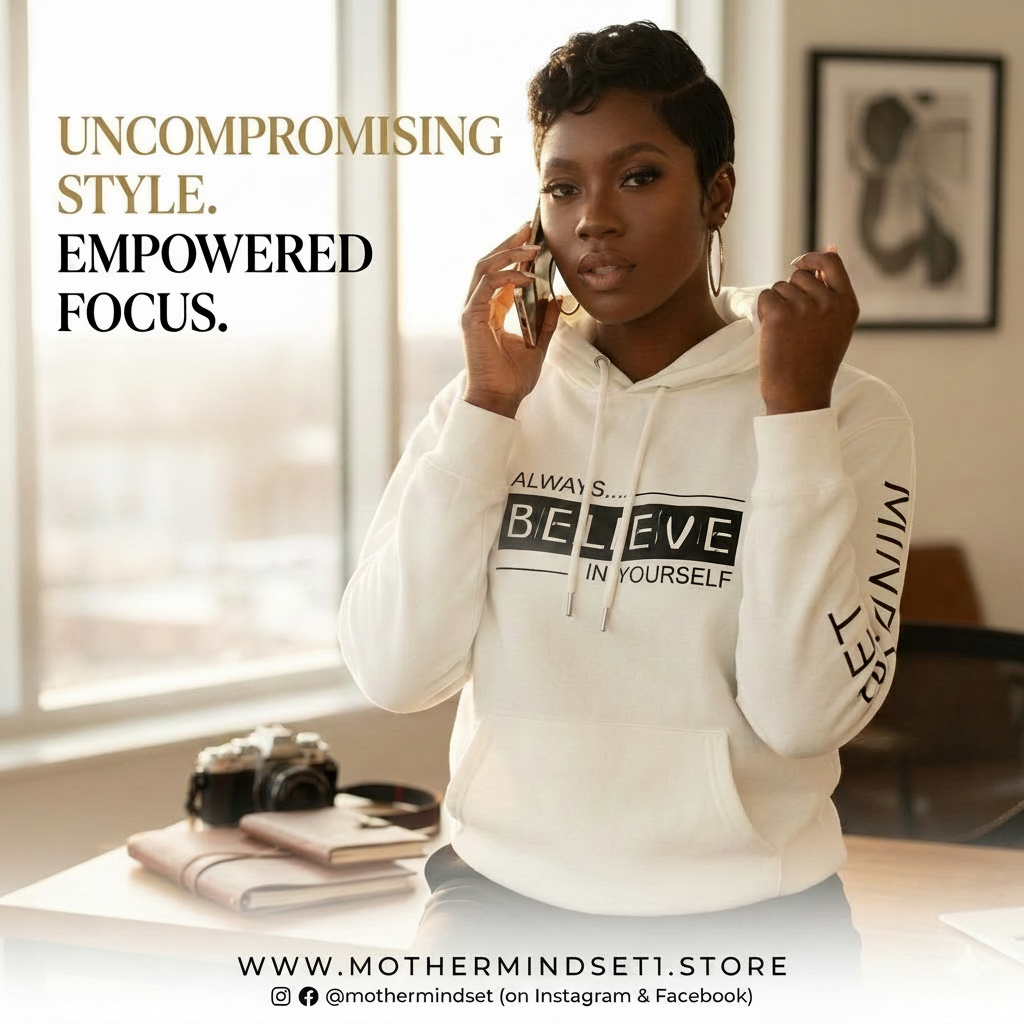 Mindset Collection Unisex Hoodie – "Always Believe in Yourself" Heavyweight Pullover