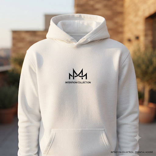 Hi Aura Back Graphic Hoodie | MotherMindset Intention Collection – White