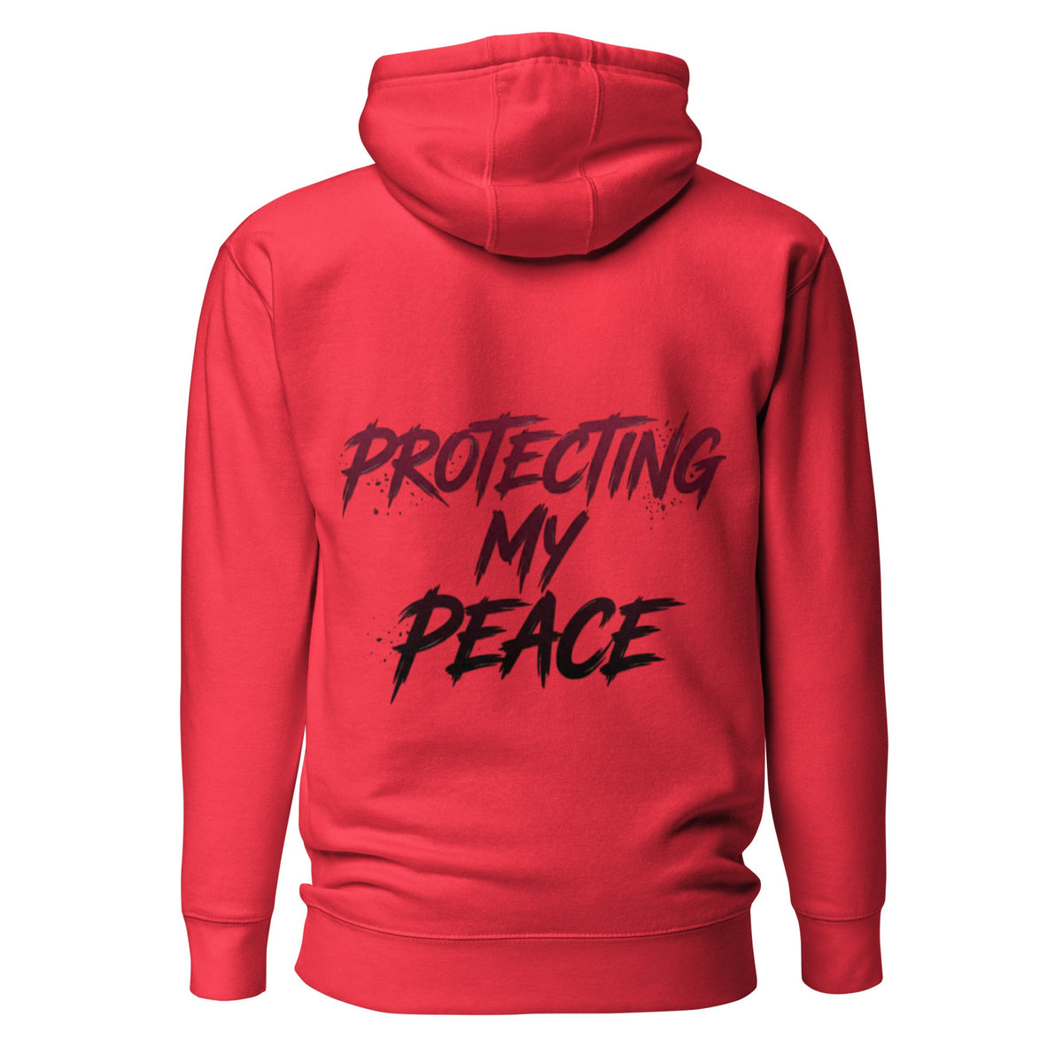 Protecting My Peace Back Graphic Hoodie | MotherMindset Intention Collection – Red