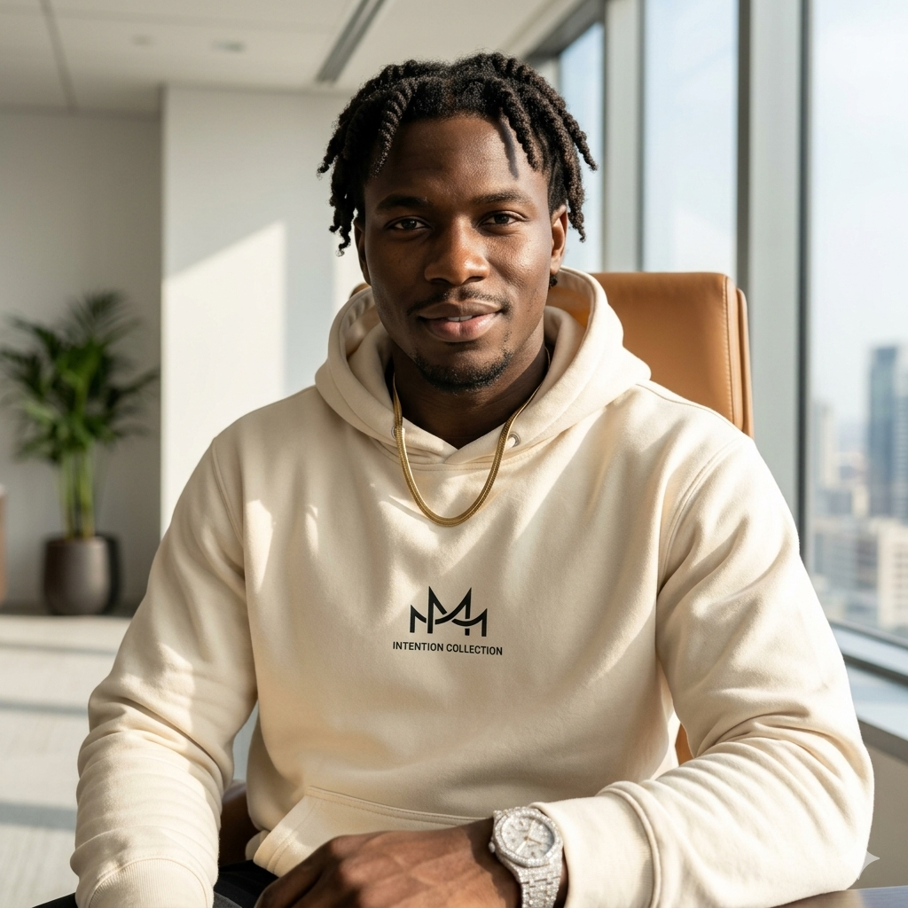 Hi Aura Low Profile Hoodie – Bone Cream