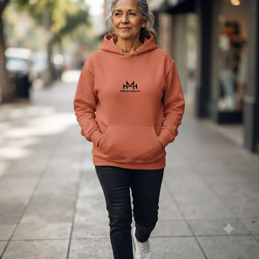 Protecting My Peace Back Graphic Hoodie | MotherMindset Intention Collection – Mauve Pink
