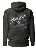 Resilient by Design Back Graphic Hoodie | MotherMindset Intention Collection – Dark Gray