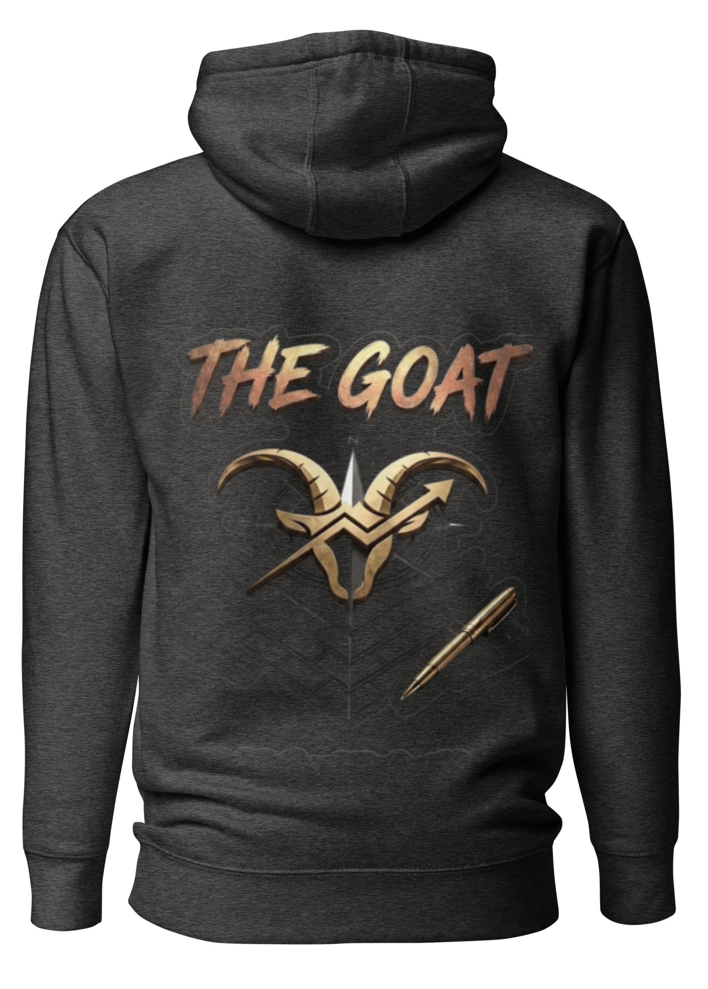 The GOAT Back Graphic Hoodie | MotherMindset Intention Collection – Dark Gray