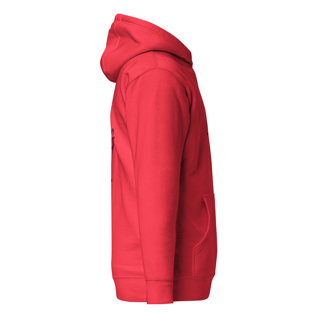 Protecting My Peace Back Graphic Hoodie | MotherMindset Intention Collection – Red