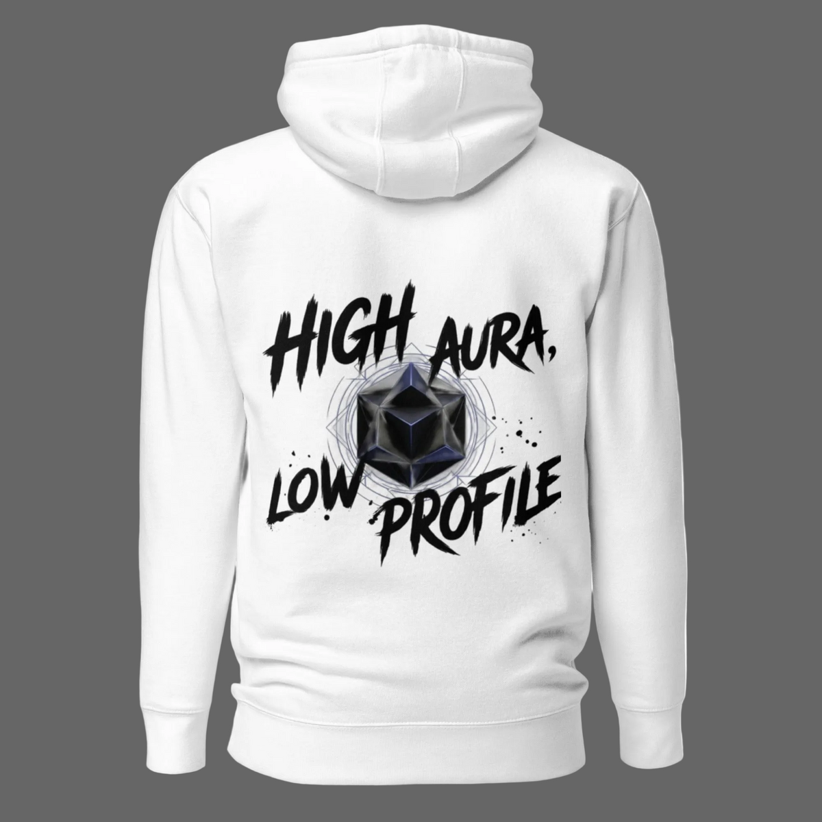 Hi Aura Back Graphic Hoodie | MotherMindset Intention Collection – White